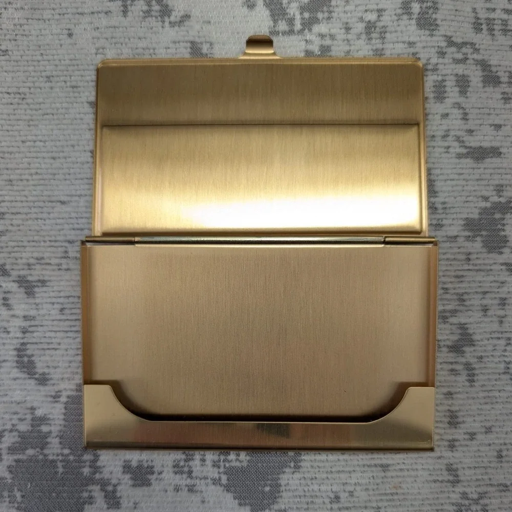 Johnnie Walker Gold Label 18 Years Business Card Holder Metal Gold‎ Silver
